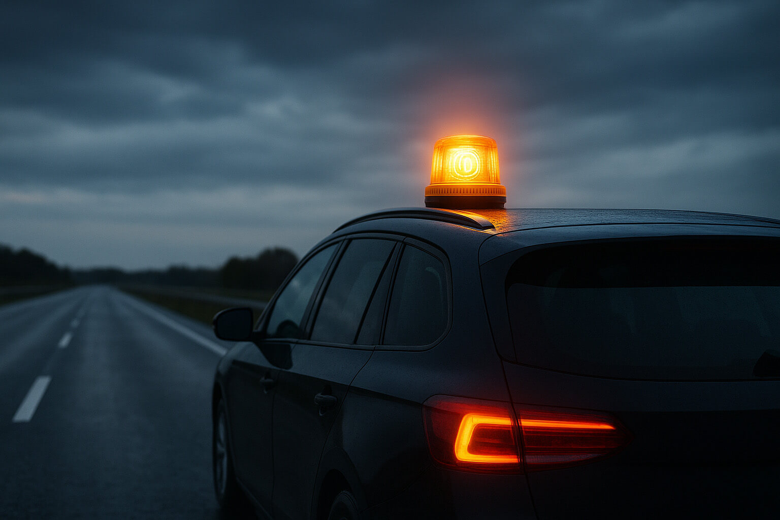 Características técnicas de una luz de emergencia V16 homologada DGT con conectividad